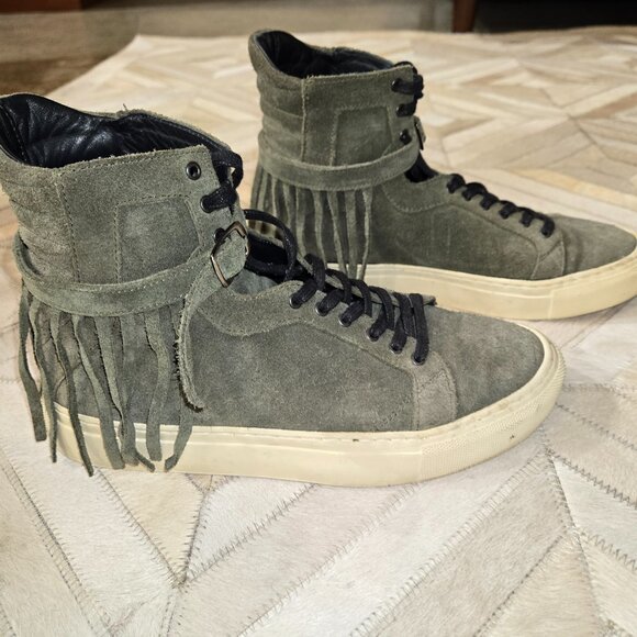 Eugene Riconneaus green suede hightops size 37 - Picture 1 of 5
